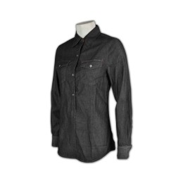 JN015 訂造牛仔洗水恤衫  雙胸袋 訂購優惠牛仔襯衫 牛仔襯衫  恤衫制服供應商 黑色 JN015 訂造牛仔洗水恤衫  雙胸袋 訂購優惠牛仔襯衫 牛仔襯衫  恤衫制服供應商 黑色